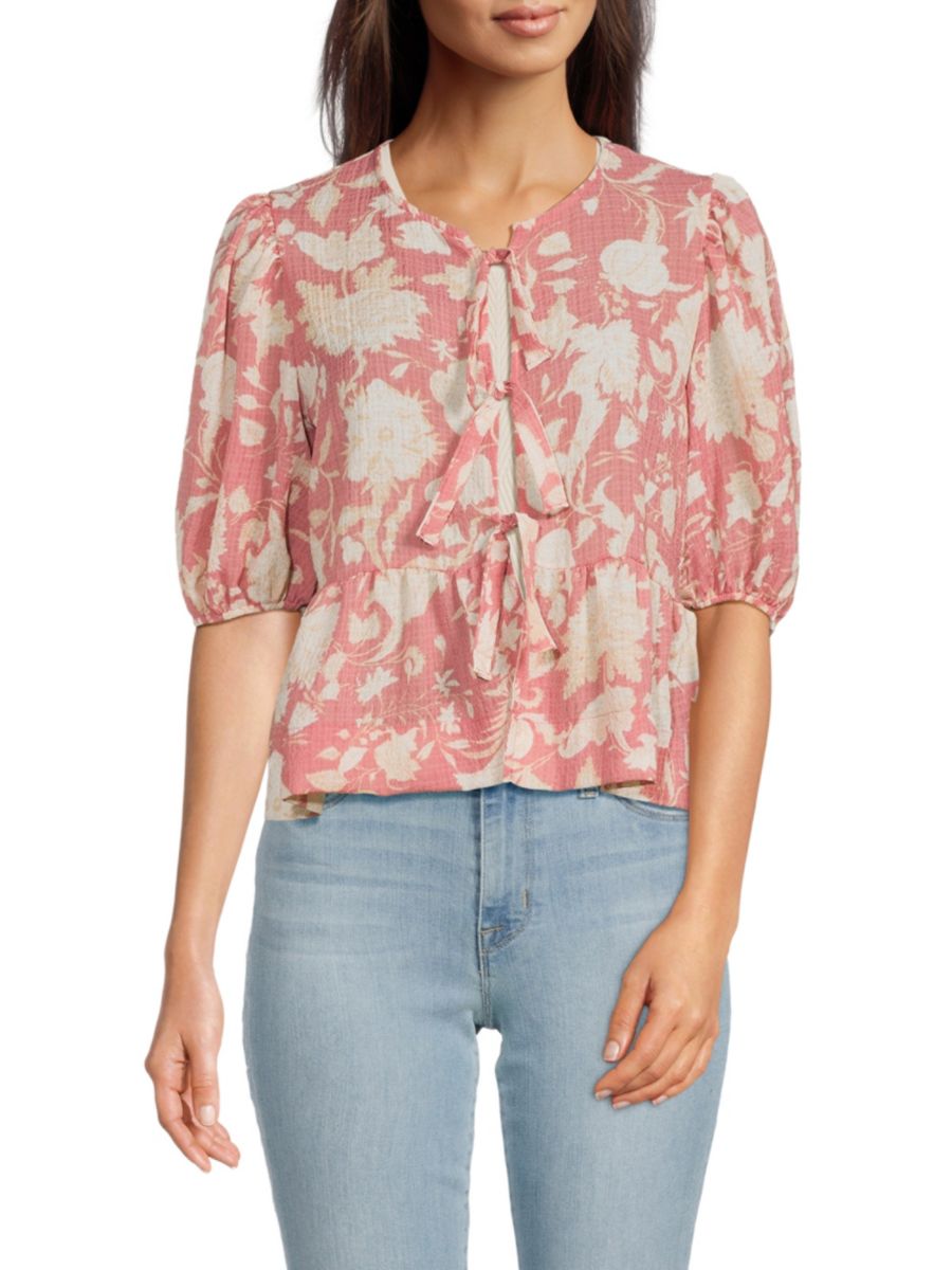 Блузка с завязкой спереди Renee C., розовый
Блузка с завязкой спереди Renee C., розовый