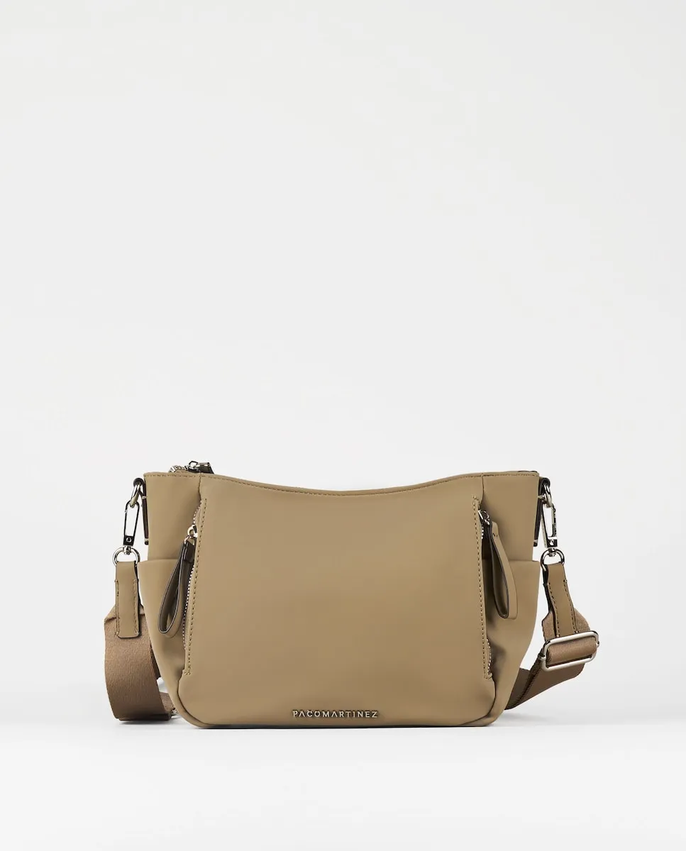 Женская сумка через плечо с боковыми карманами PACOMARTINEZ, бежевый
Женская сумка через плечо с боковыми карманами PACOMARTINEZ, бежевый