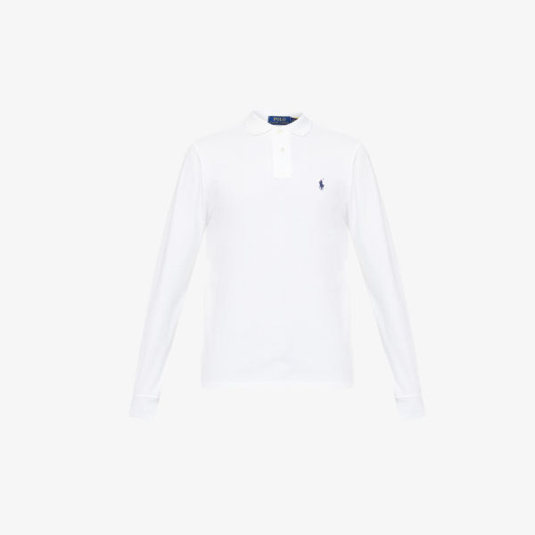Рубашка-поло приталенного кроя из хлопкового пике с длинными рукавами и вышитым логотипом Polo Ralph Lauren, белый
Рубашка-поло приталенного кроя из хлопкового пике с длинными рукавами и вышитым логотипом Polo Ralph Lauren, белый