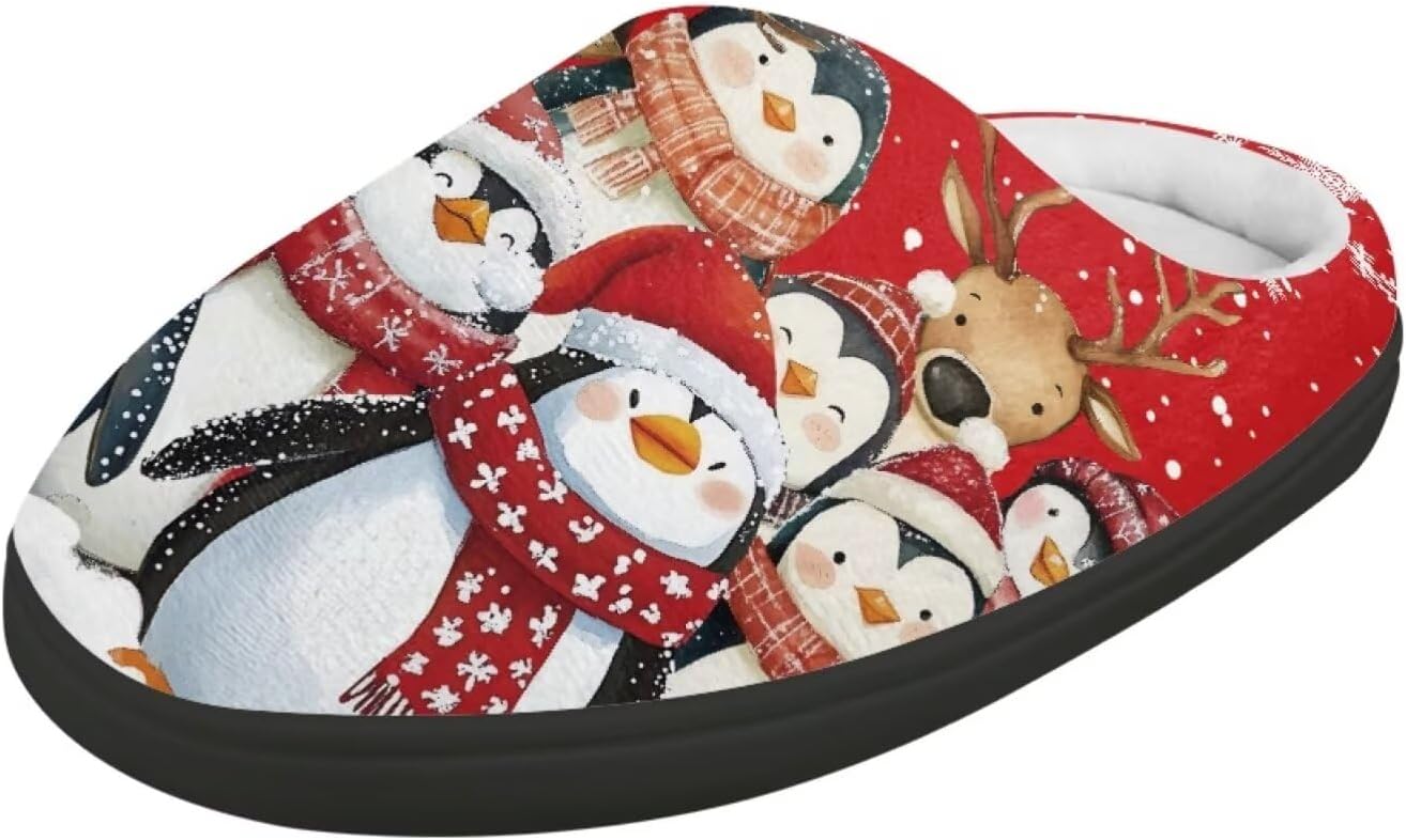 POLERO Милые тапочки для детей, девочек, зимние теплые домашние тапочки, детские тапочки для мальчиков, Xmas Penguin Deer
POLERO Милые тапочки для детей, девочек, зимние теплые домашние тапочки, детские тапочки для мальчиков, Xmas Penguin Deer