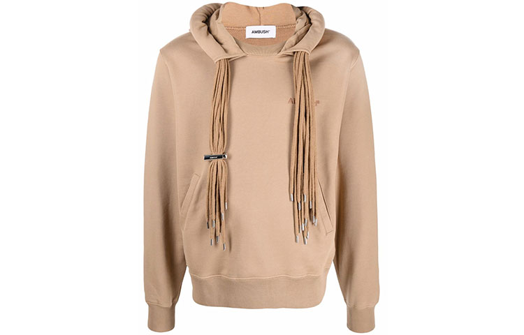 Многошнуровая худи с длинным рукавом AMBUSH, хаки 
Многошнуровая худи с длинным рукавом AMBUSH, хаки