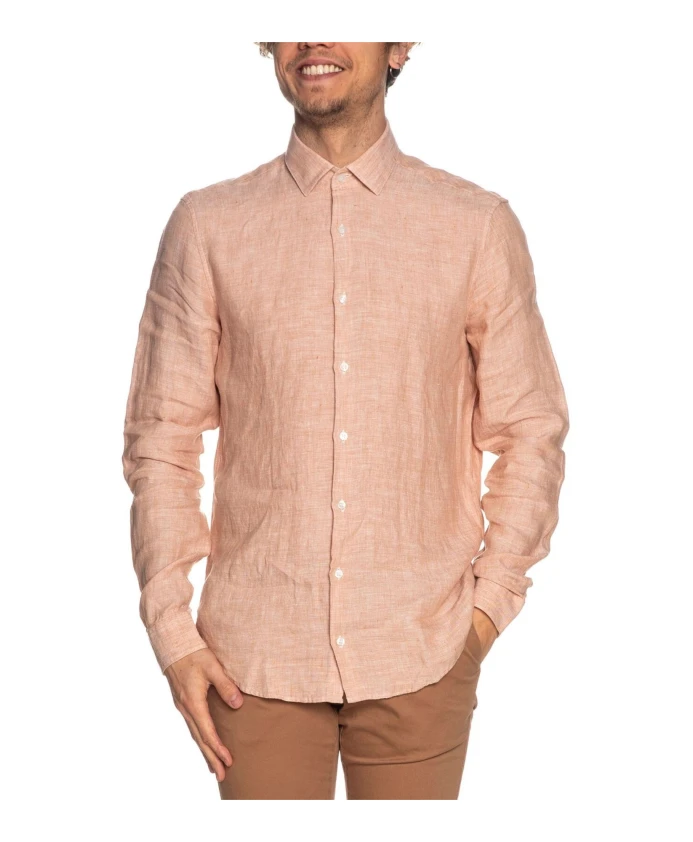 Льняная приталенная рубашка Calvin Klein, розовый
Льняная приталенная рубашка Calvin Klein, розовый