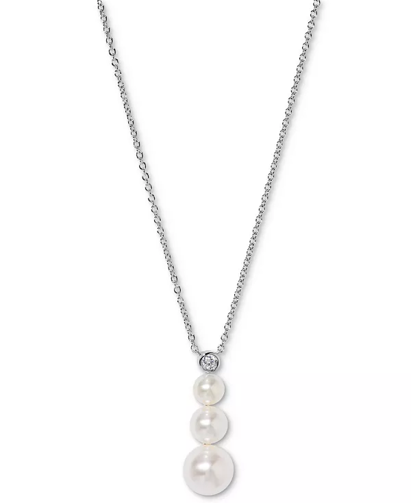Ожерелье с подвеской Maisie с серебряным искусственным жемчугом и кубическим цирконием, 16 дюймов + 2 дюйма, эксклюзивно в Macy's Eliot Danori, silver
Ожерелье с подвеской Maisie с серебряным искусственным жемчугом и кубическим цирконием, 16 дюймов + 2 дюйма, эксклюзивно в Macy's Eliot Danori, silver