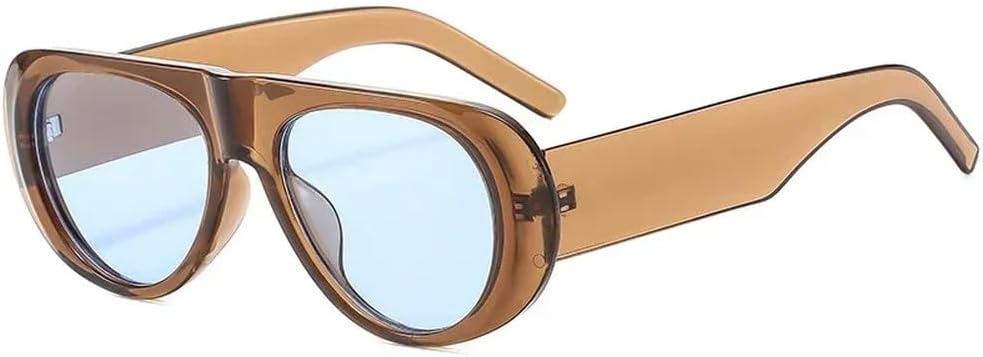 Популярные модные женские солнцезащитные очки-пилот в стиле ретро, голубые оттенки, защита от ультрафиолета UV400; модные мужские солнцезащитные очки с широкими дужками HYYZZC, Tea Blue
Популярные модные женские солнцезащитные очки-пилот в стиле ретро, голубые оттенки, защита от ультрафиолета UV400; модные мужские солнцезащитные очки с широкими дужками HYYZZC, Tea Blue