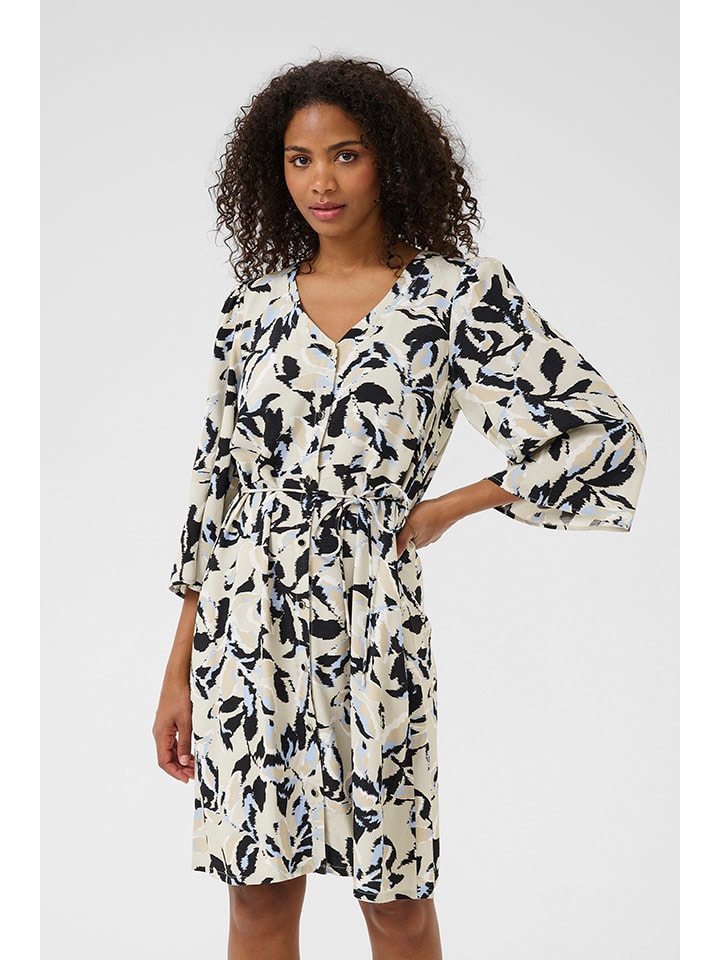 Платье бежево-черного цвета Kaffe
Платье бежево-черного цвета Kaffe