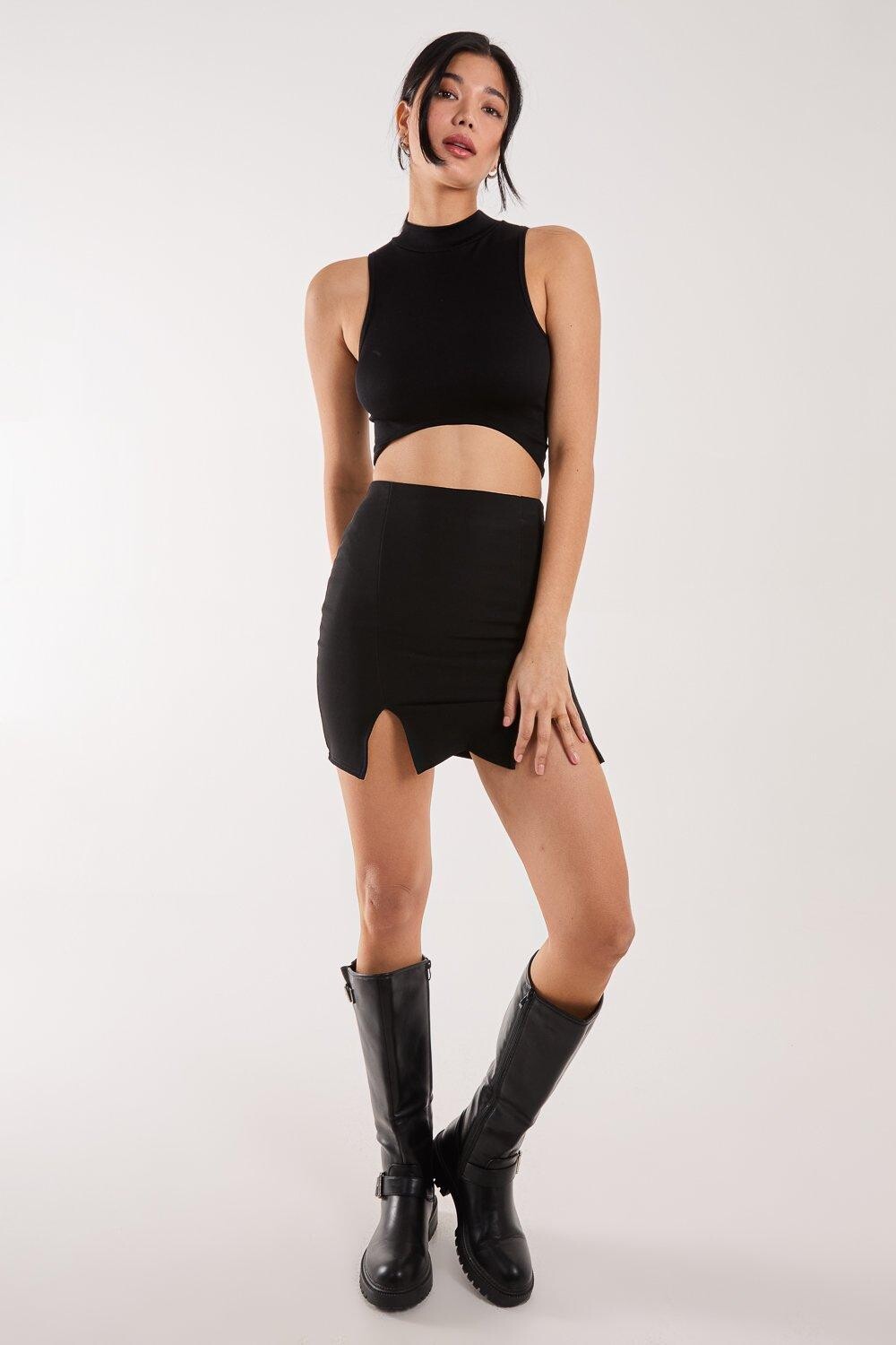 Мини-юбка с двойным разрезом Bandage Pink Vanilla, черный
Мини-юбка с двойным разрезом Bandage Pink Vanilla, черный