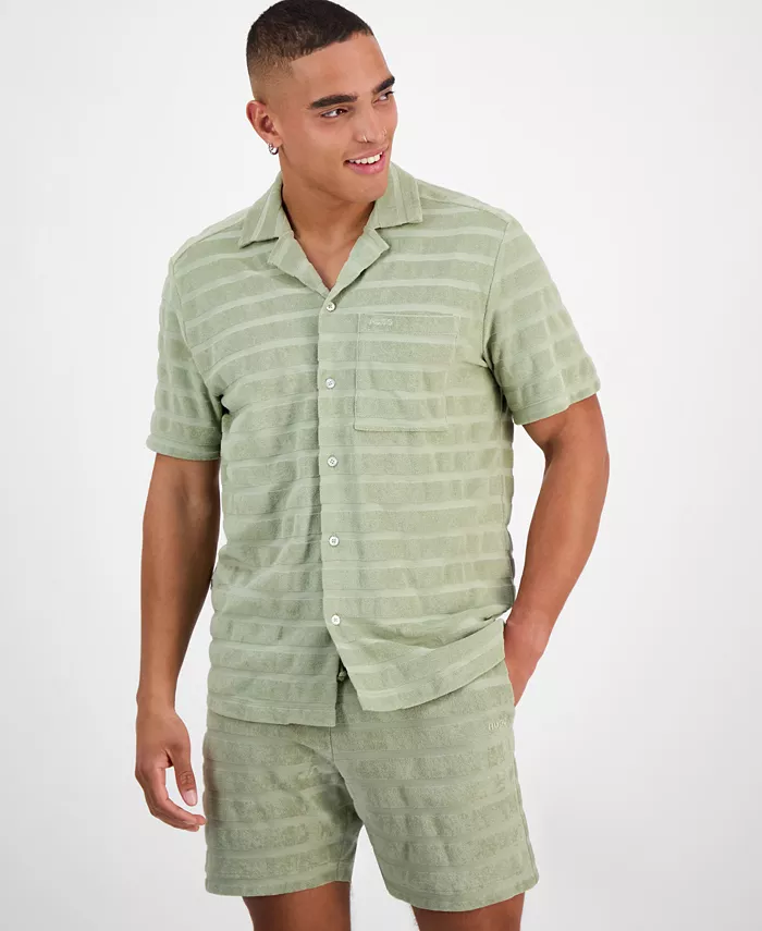 Мужская рубашка Ellino в полоску Hugo Boss, зеленый
Мужская рубашка Ellino в полоску Hugo Boss, зеленый