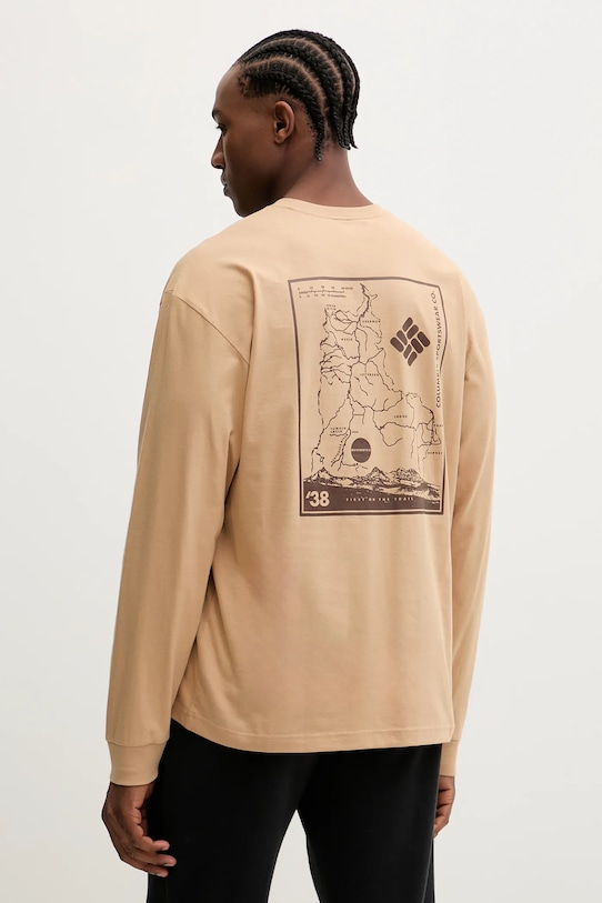 Хлопковый лонгслив Columbia, бежевый
Хлопковый лонгслив Columbia, бежевый