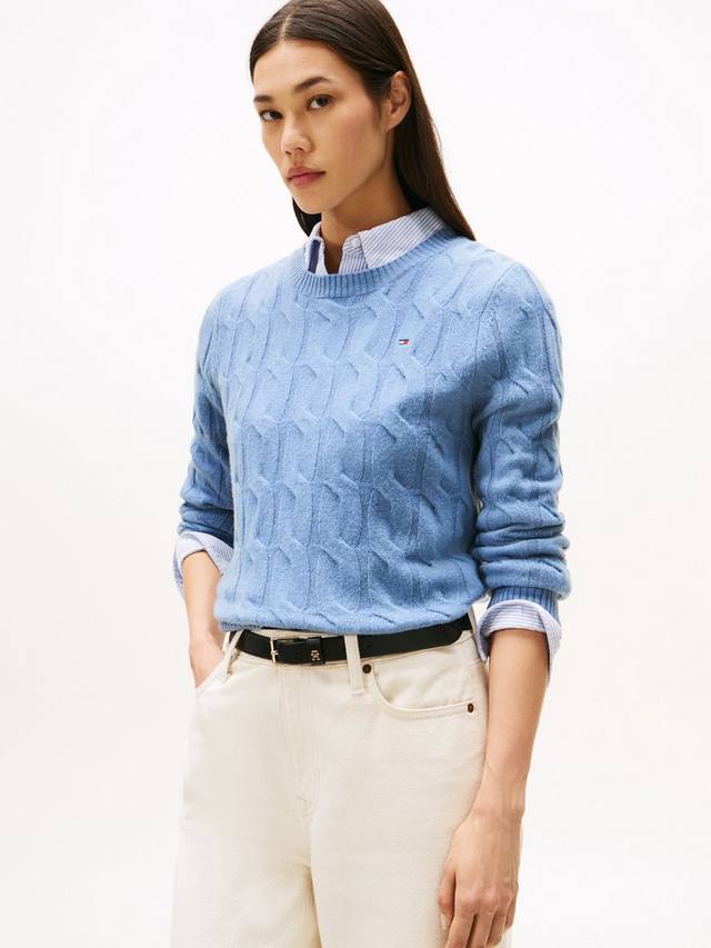 Мягкий джемпер из кабельной шерсти Tommy Hilfiger, Light Blue
Мягкий джемпер из кабельной шерсти Tommy Hilfiger, Light Blue