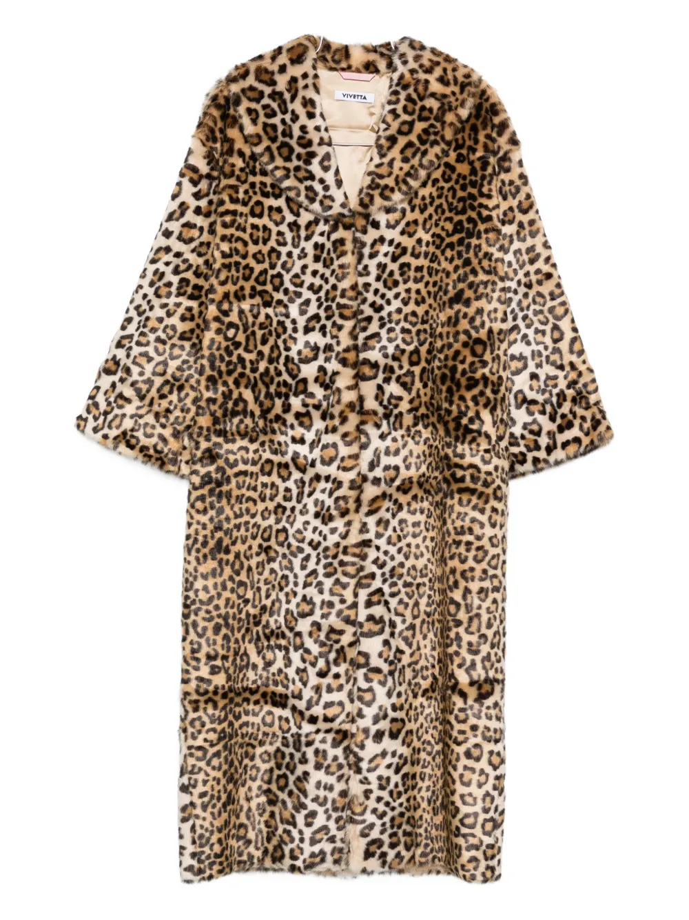 Пальто с леопардовым принтом Vivetta, нейтральный
Пальто с леопардовым принтом Vivetta, нейтральный