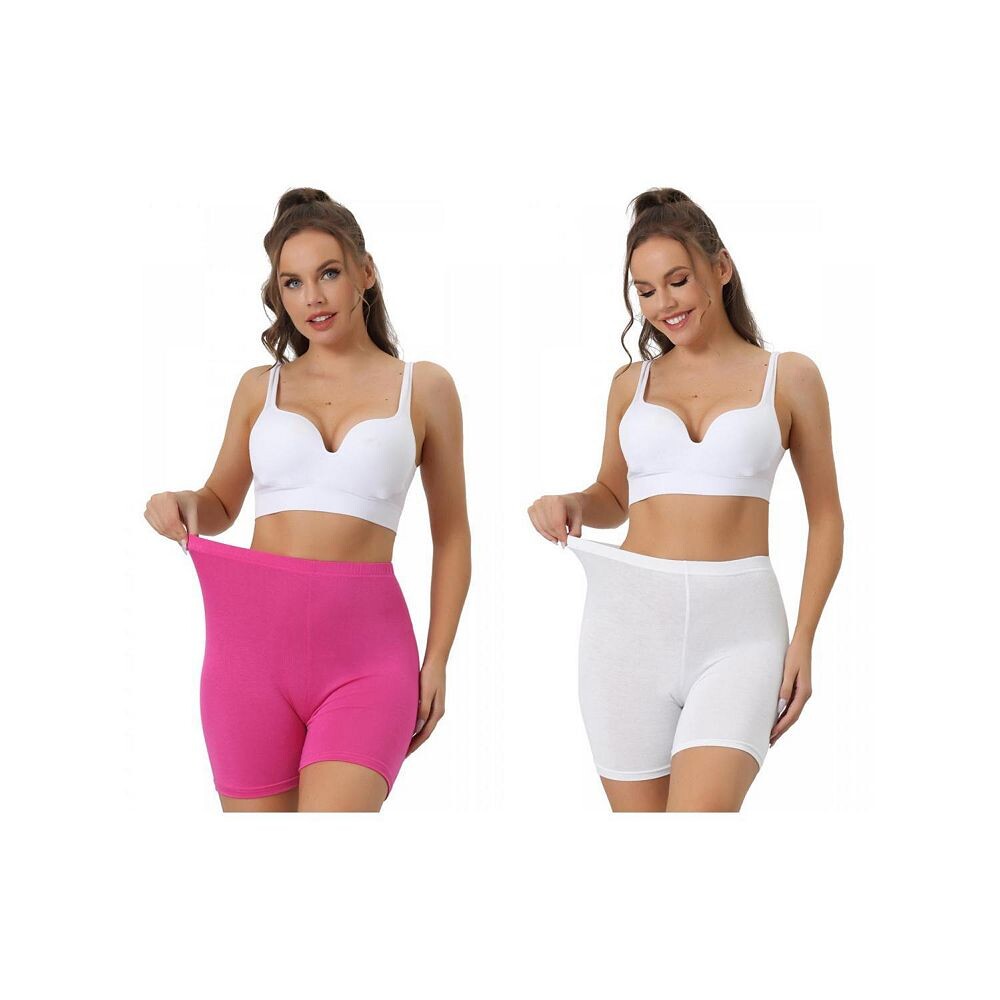 2 упаковки женских боксеров до середины бедра, мягкие эластичные трусики для мальчиков с полным покрытием ALLEGRA K, цвет White Hot Pink
2 упаковки женских боксеров до середины бедра, мягкие эластичные трусики для мальчиков с полным покрытием ALLEGRA K, цвет White Hot Pink