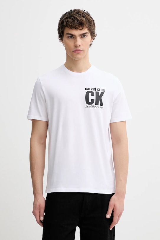 Хлопковая футболка Calvin Klein, белый
Хлопковая футболка Calvin Klein, белый