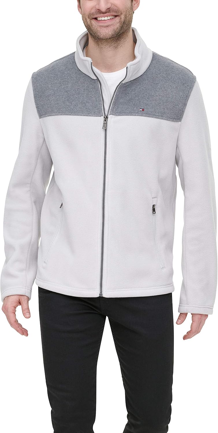 Мужская классическая флисовая куртка Tommy Hilfiger с застежкой-молнией спереди, Light Grey/Ice
Мужская классическая флисовая куртка Tommy Hilfiger с застежкой-молнией спереди, Light Grey/Ice