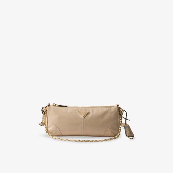 Сумка через плечо Prada Re-Edition 2002 средняя кожаная, бежевый
Сумка через плечо Prada Re-Edition 2002 средняя кожаная, бежевый