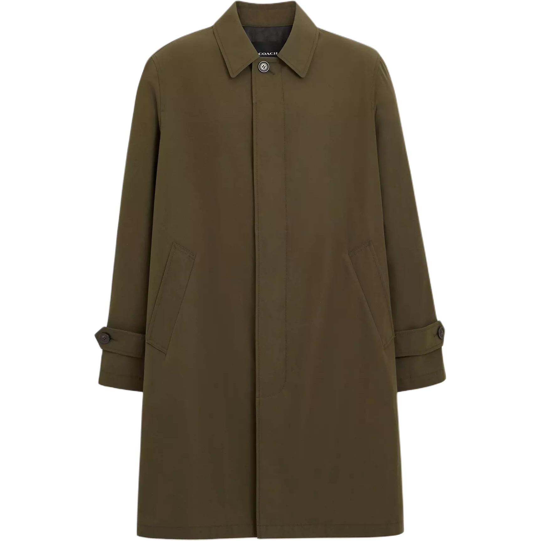 Coach Мужское пальто с зеленым лацканом, средней высоты
Coach Мужское пальто с зеленым лацканом, средней высоты