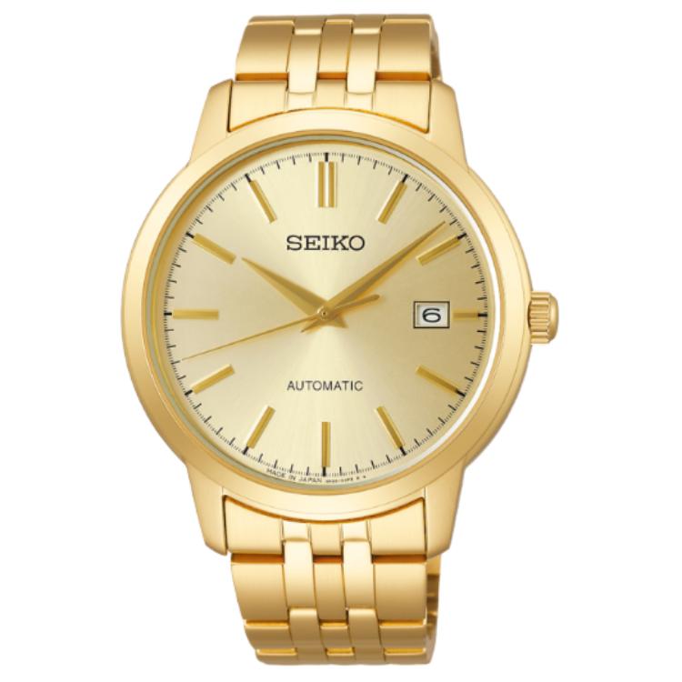 SEIKO SELECTION 100m Water Resistant Automatic Mechanical Movement Gold Plated Stainless Steel Strap
SEIKO SELECTION 100m Water Resistant Automatic Mechanical Movement Gold Plated Stainless Steel Strap