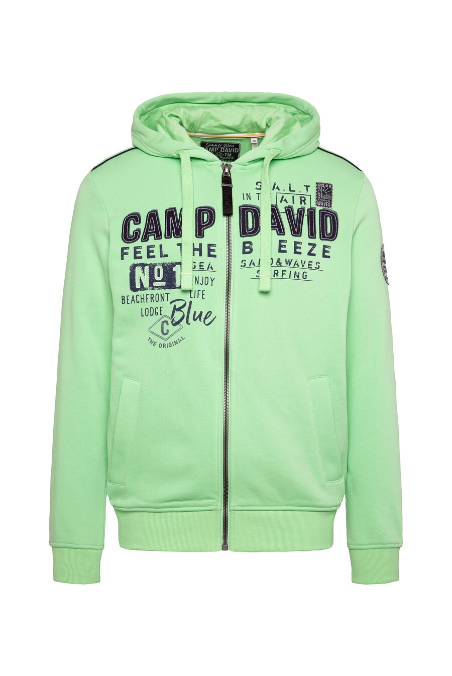 Толстовка с капюшоном на молнии CAMP DAVID, мятный
Толстовка с капюшоном на молнии CAMP DAVID, мятный