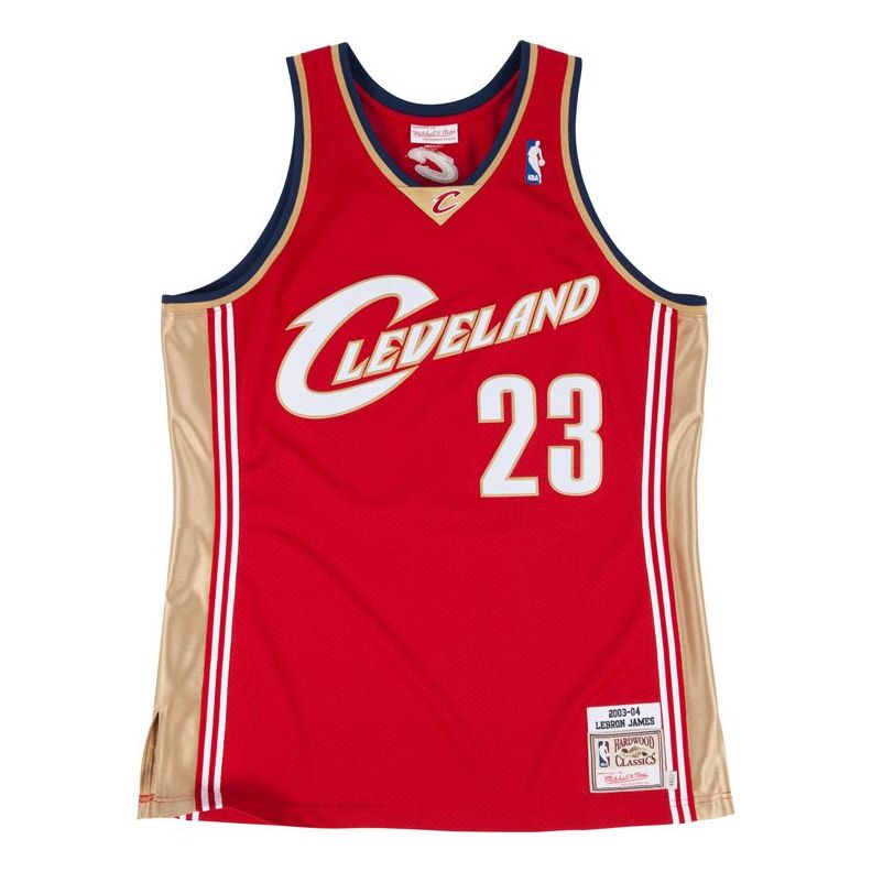 Баскетбольное джерси Mitchell & Ness Authentic NBA Jersey 'Cleveland Cavaliers - Lebron James 2003', красный 
Баскетбольное джерси Mitchell & Ness Authentic NBA Jersey 'Cleveland Cavaliers - Lebron James 2003', красный