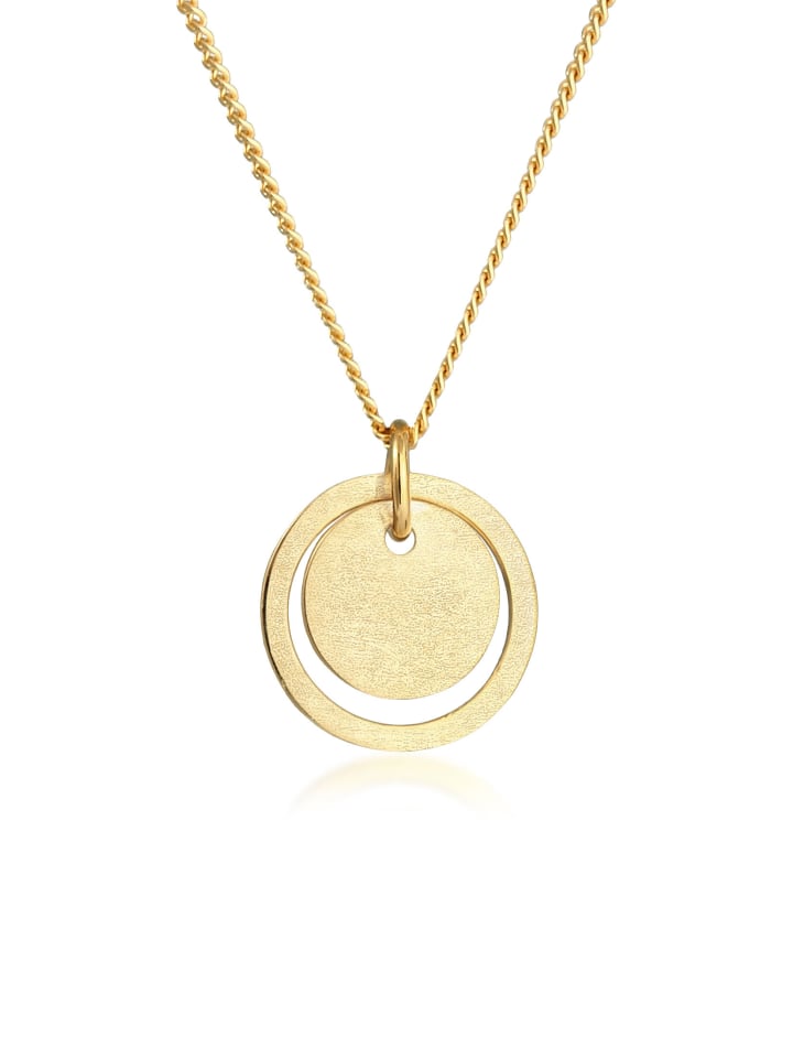 Elli Колье из серебра 925 пробы с геометрическим узором и золотым кругом
Elli Колье из серебра 925 пробы с геометрическим узором и золотым кругом