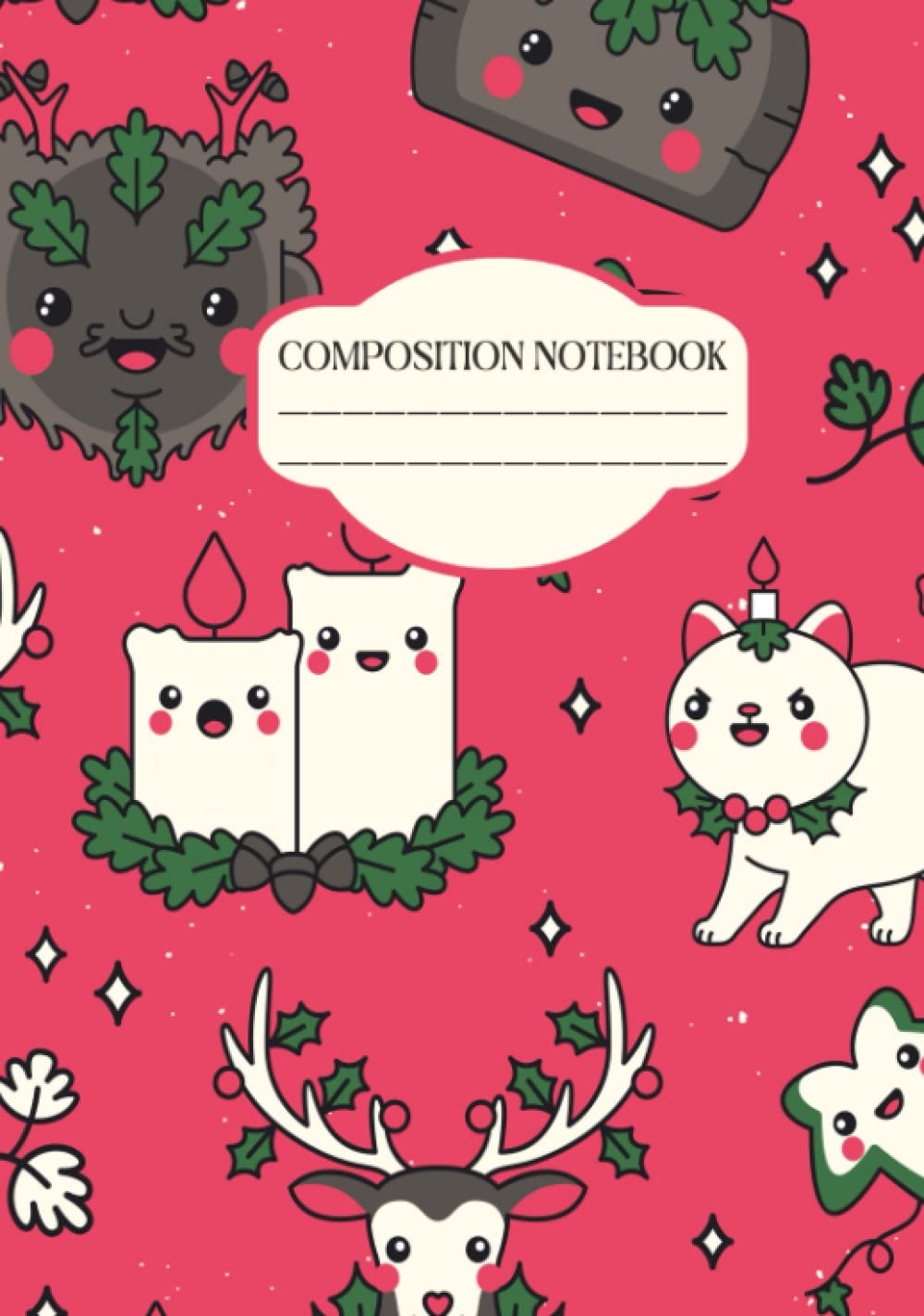 Composition Notebook: Cute Christmas Kawaii Cat Notebook: 120 Page Wide Ruled Blank Lined Paper (Independently published)
Composition Notebook: Cute Christmas Kawaii Cat Notebook: 120 Page Wide Ruled Blank Lined Paper (Independently published)