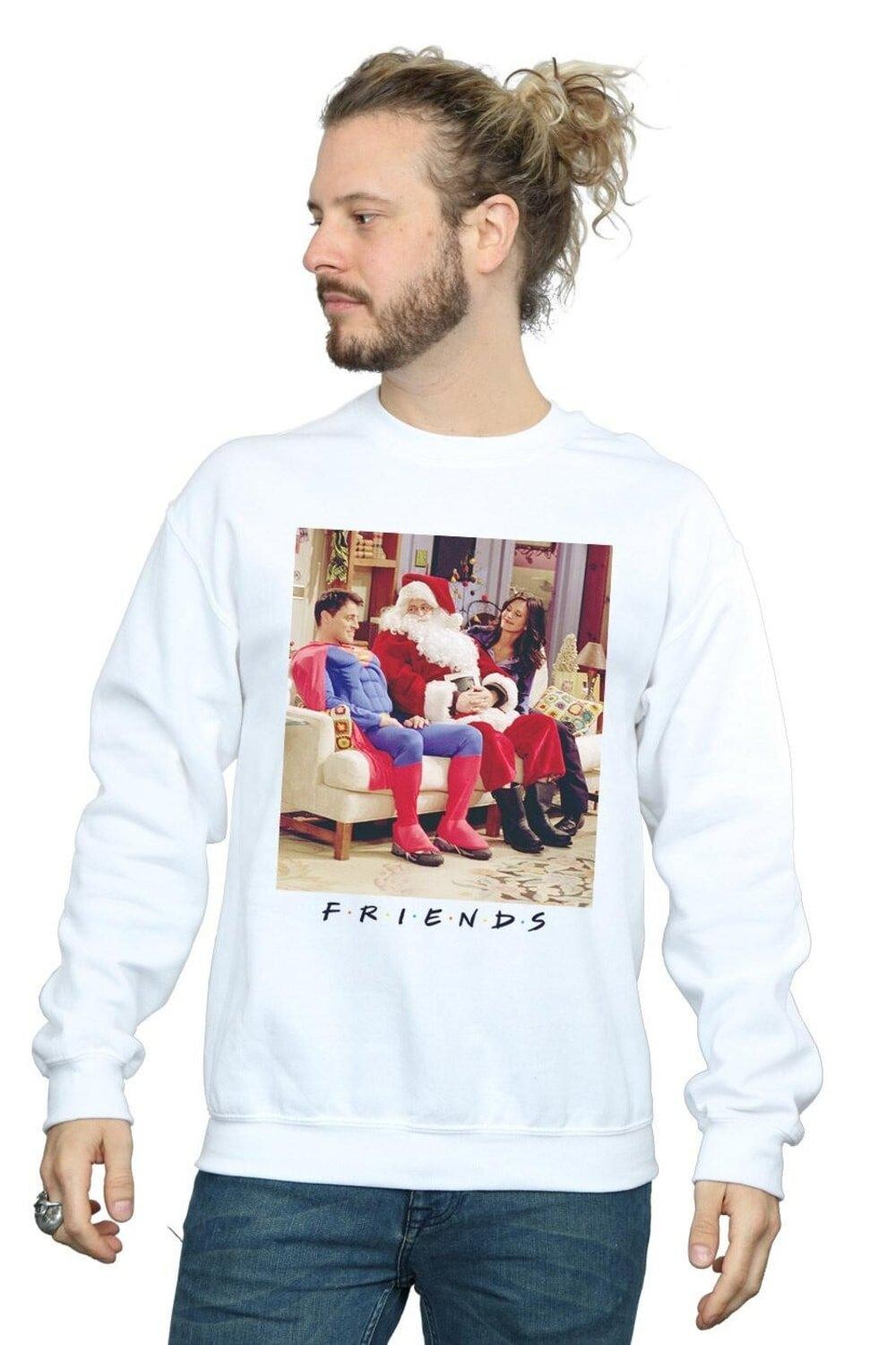 Толстовка Супермен и Санта Friends, белый 
Толстовка Супермен и Санта Friends, белый