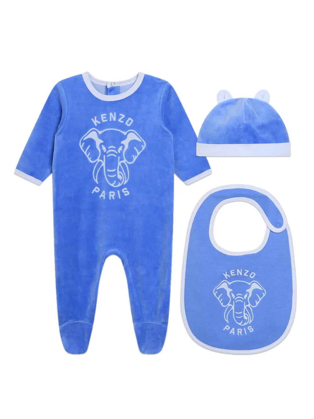 Комплект для новорожденного с вышивкой Kenzo Kids, синий
Комплект для новорожденного с вышивкой Kenzo Kids, синий