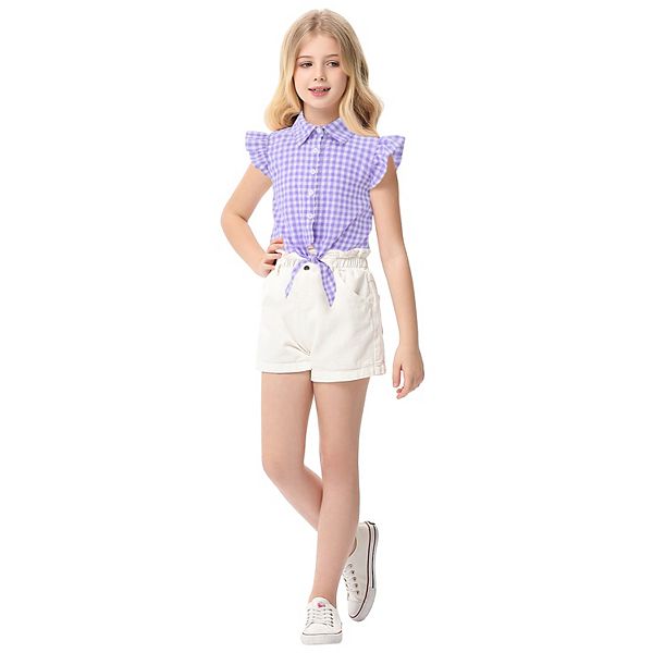 Детская блузка с летящими рукавами и завязками Elitechoice, Purple Plaid
Детская блузка с летящими рукавами и завязками Elitechoice, Purple Plaid