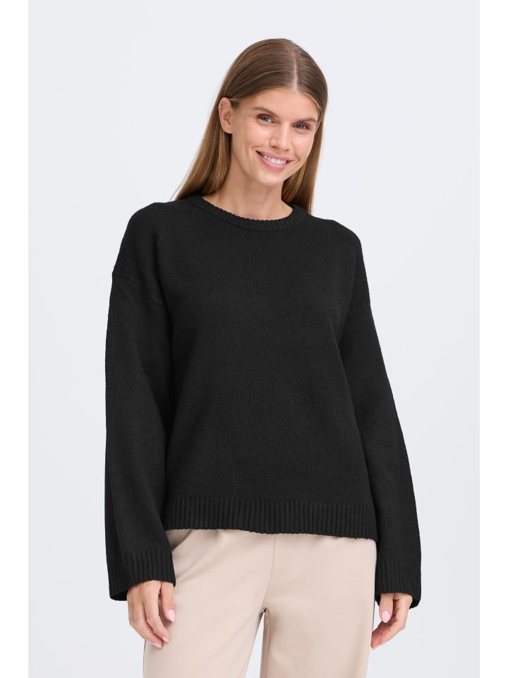 Oxmo Вязаный свитер крупной вязки OXComos черного цвета
Oxmo Вязаный свитер крупной вязки OXComos черного цвета