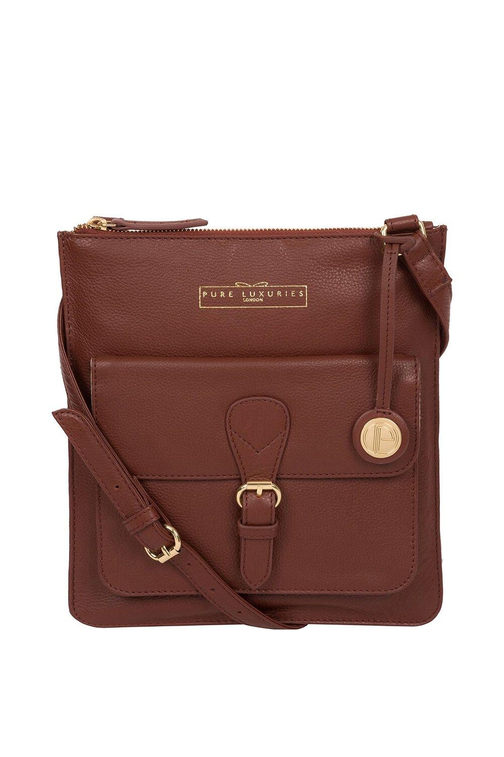 Кожаная сумка через плечо Kenley Pure Luxuries London, коричневый
Кожаная сумка через плечо Kenley Pure Luxuries London, коричневый