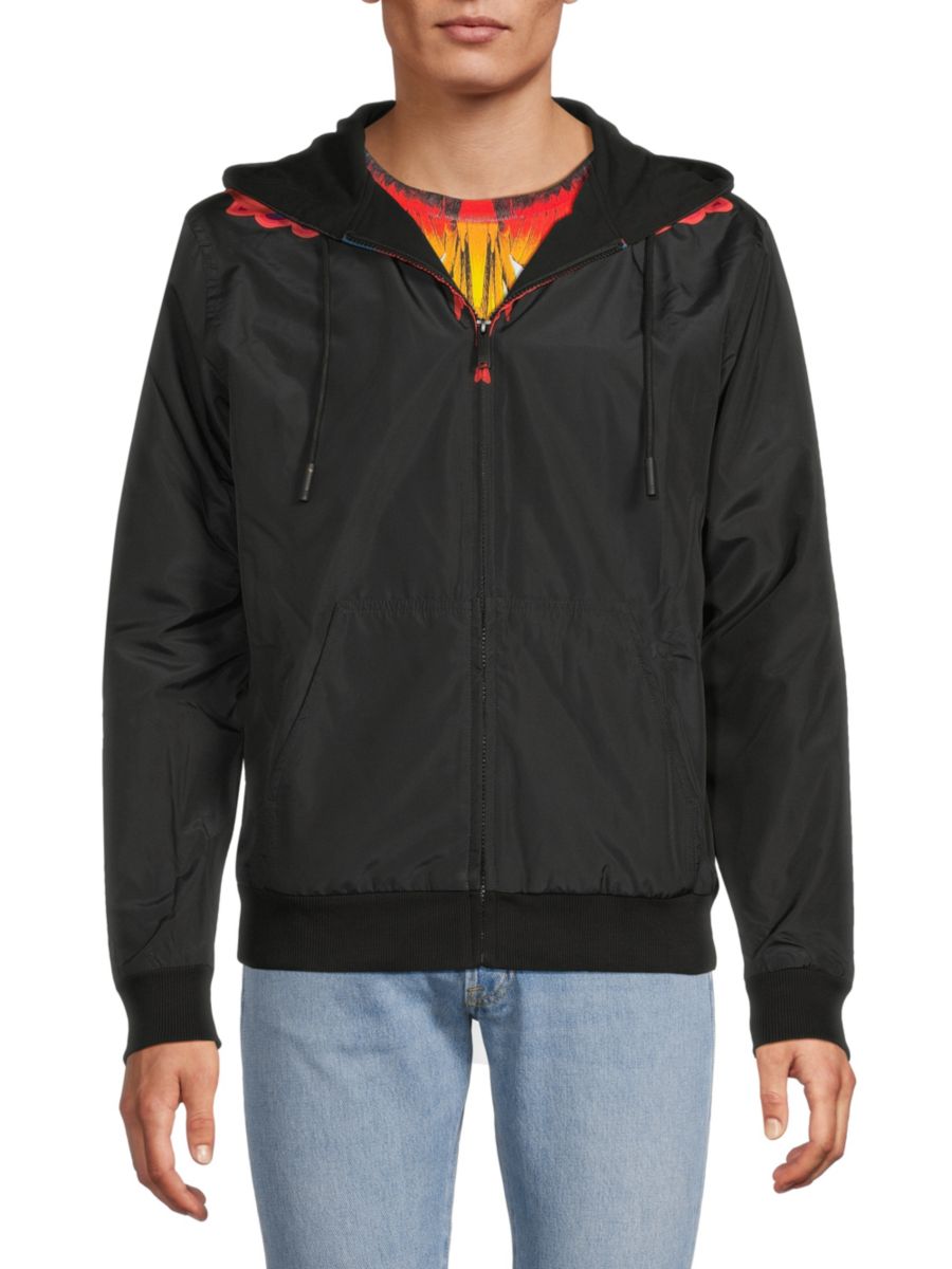 Толстовка с капюшоном на молнии Marcelo Burlon, черный
Толстовка с капюшоном на молнии Marcelo Burlon, черный