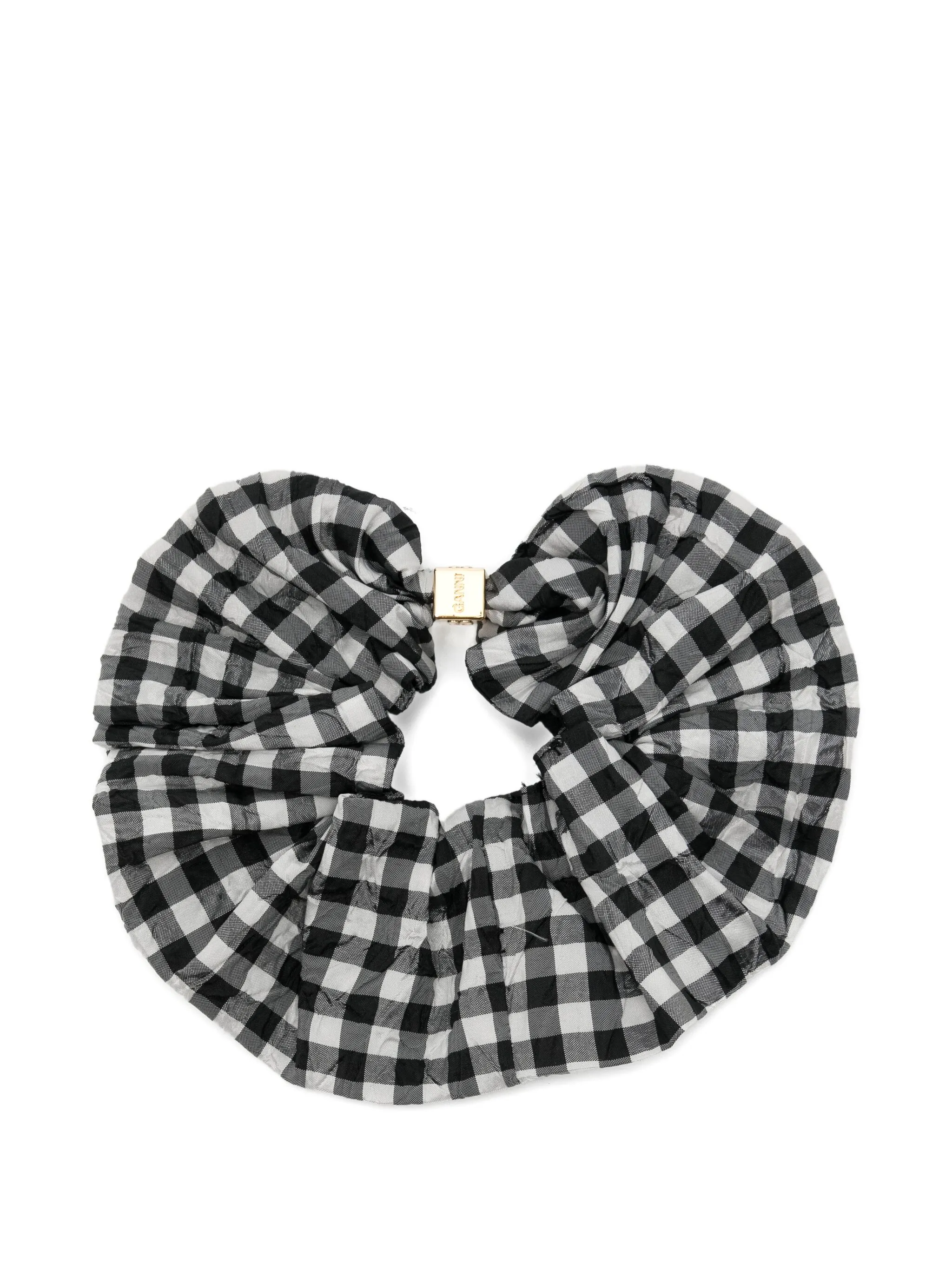 Резинка для волос в клетку Ganni, черный
Резинка для волос в клетку Ganni, черный