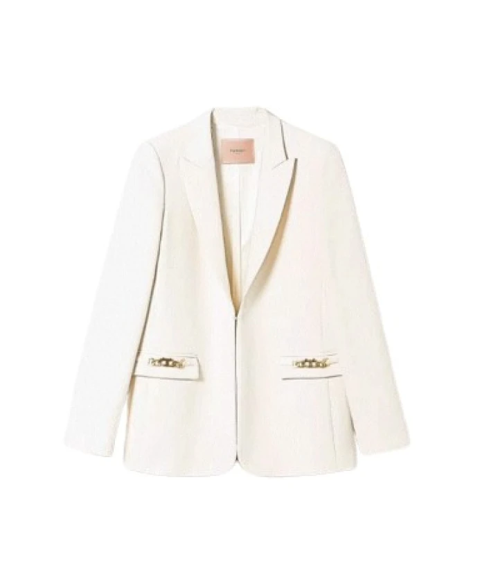 Элегантный пиджак с цепочками Twinset, бежевый
Элегантный пиджак с цепочками Twinset, бежевый