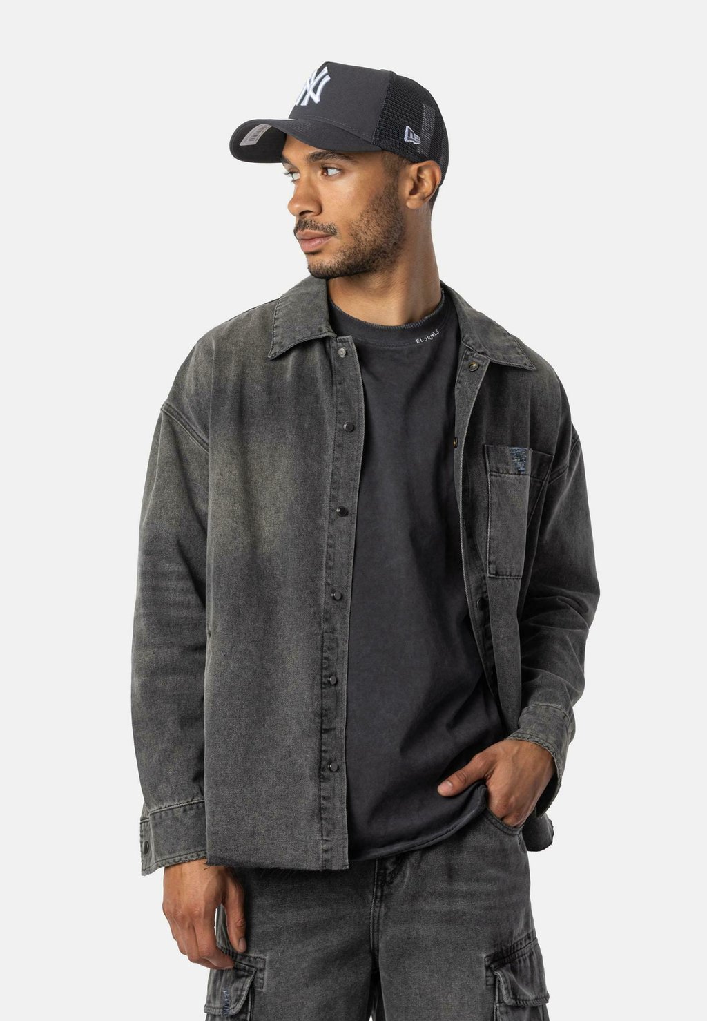 Джинсовая куртка Elias Rumelis, черный деним 
Джинсовая куртка Elias Rumelis, черный деним