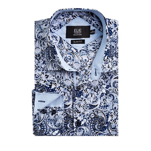Мальчиковая рубашка slim fit с принтом Elie Balleh, Blue
Мальчиковая рубашка slim fit с принтом Elie Balleh, Blue