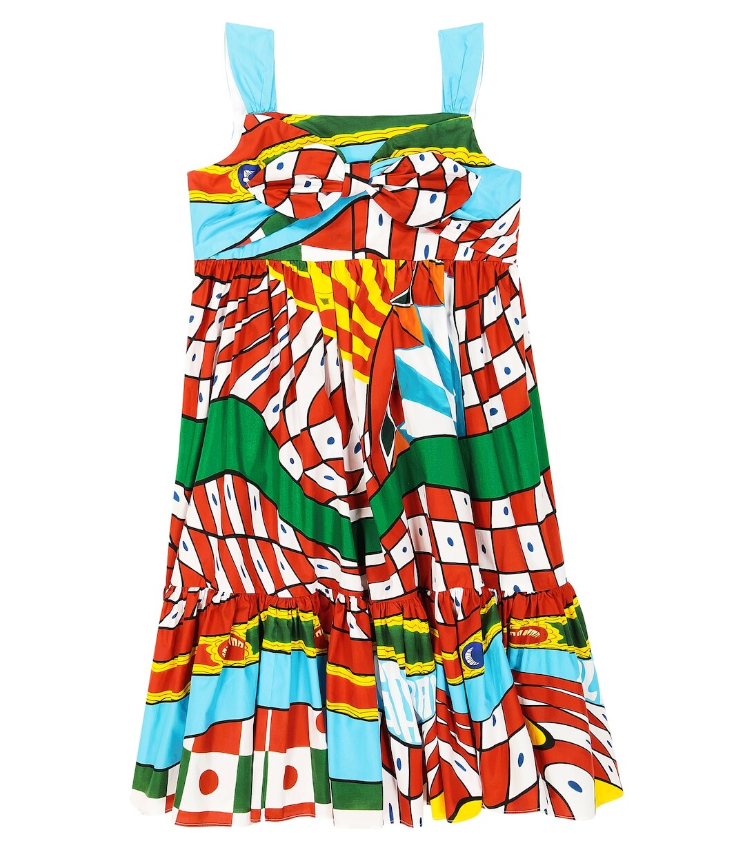 Платье Carretto из хлопкового поплина с принтом Dolce&Gabbana, разноцветный
Платье Carretto из хлопкового поплина с принтом Dolce&Gabbana, разноцветный