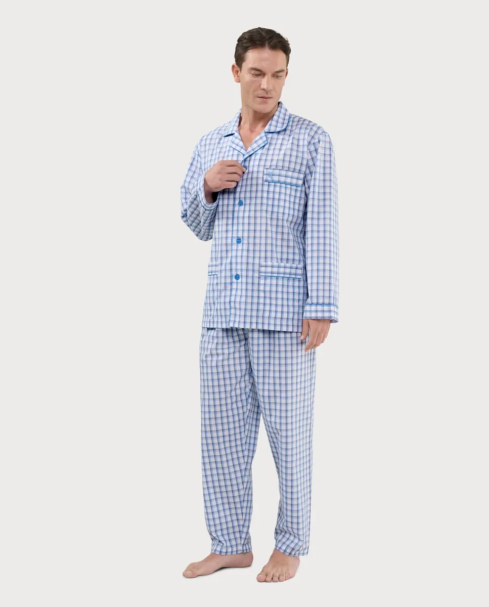 Мужские длинные пижамы синего цвета El Búho Nocturno
Мужские длинные пижамы синего цвета El Búho Nocturno