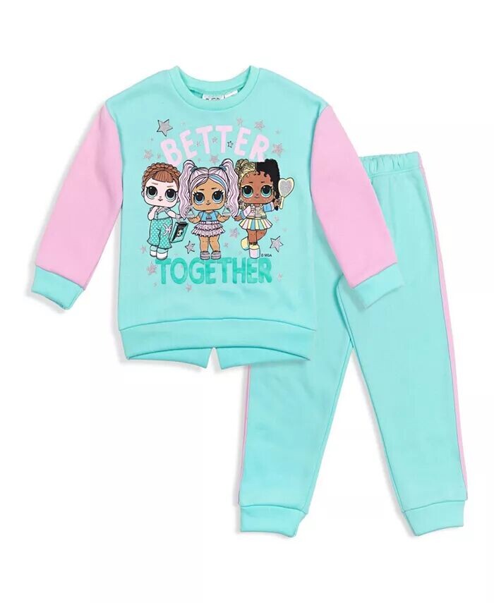 Комплект из флисового свитшота и брюк для бега для девочек (4–18–20 лет) L.O.L. Surprise!, мультиколор
Комплект из флисового свитшота и брюк для бега для девочек (4–18–20 лет) L.O.L. Surprise!, мультиколор