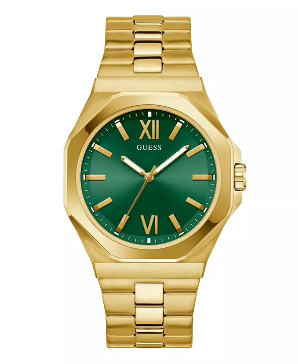 Мужские аналоговые часы из нержавеющей стали золотистого оттенка, 42 мм Guess, gold-tone
Мужские аналоговые часы из нержавеющей стали золотистого оттенка, 42 мм Guess, gold-tone