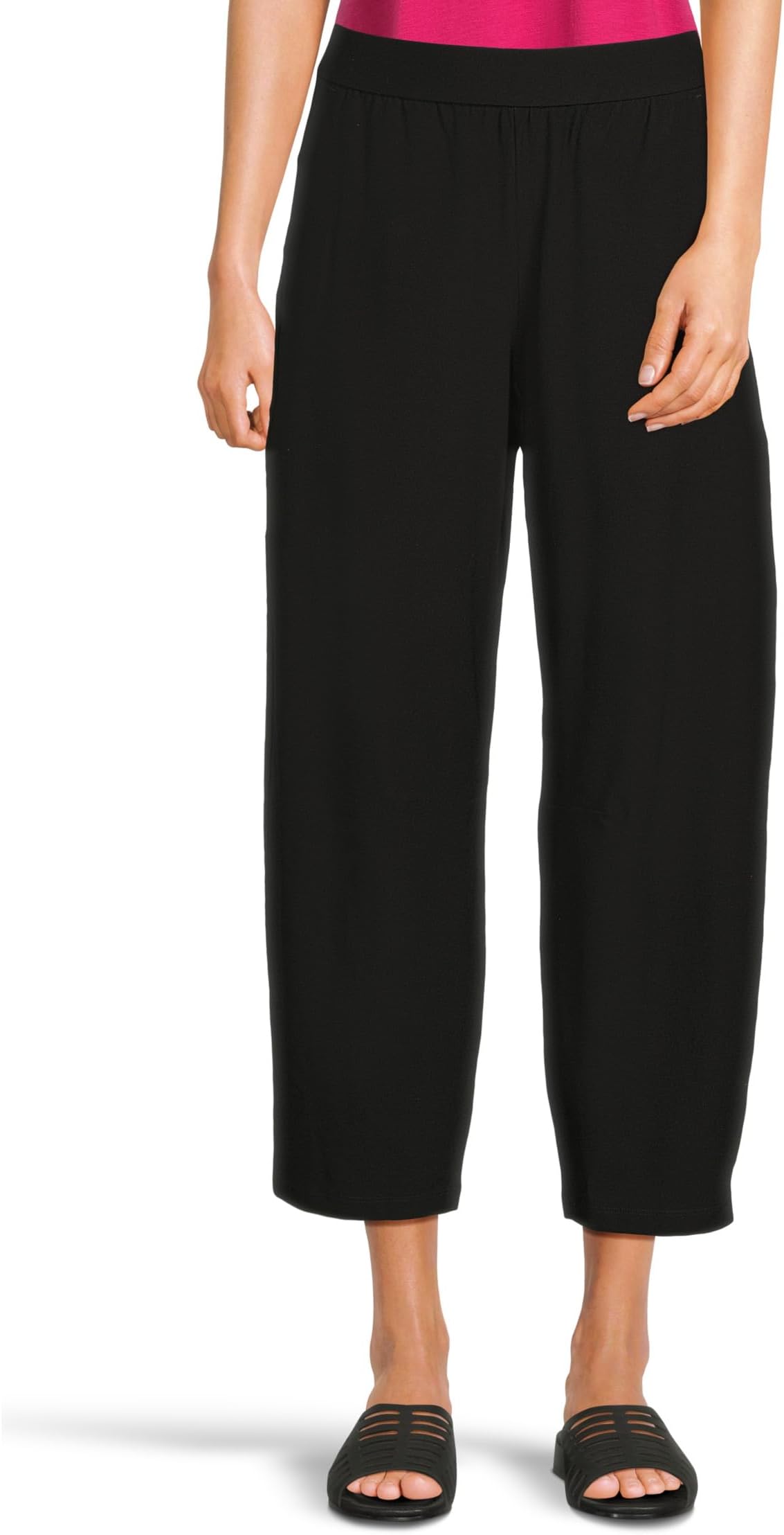 Брюки Eileen Fisher Washable Stretch Crepe Petite Ankle Barrel Pant, черный 
Брюки Eileen Fisher Washable Stretch Crepe Petite Ankle Barrel Pant, черный