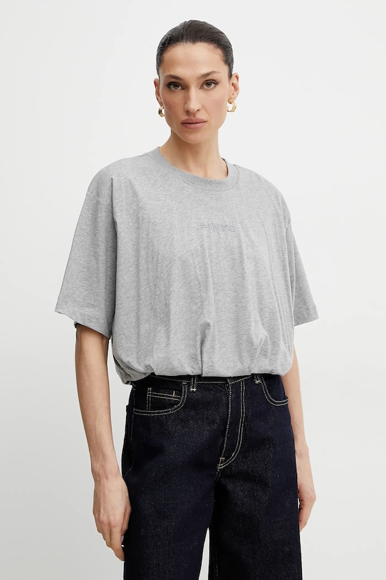 Хлопковая футболка Pinko, серый
Хлопковая футболка Pinko, серый