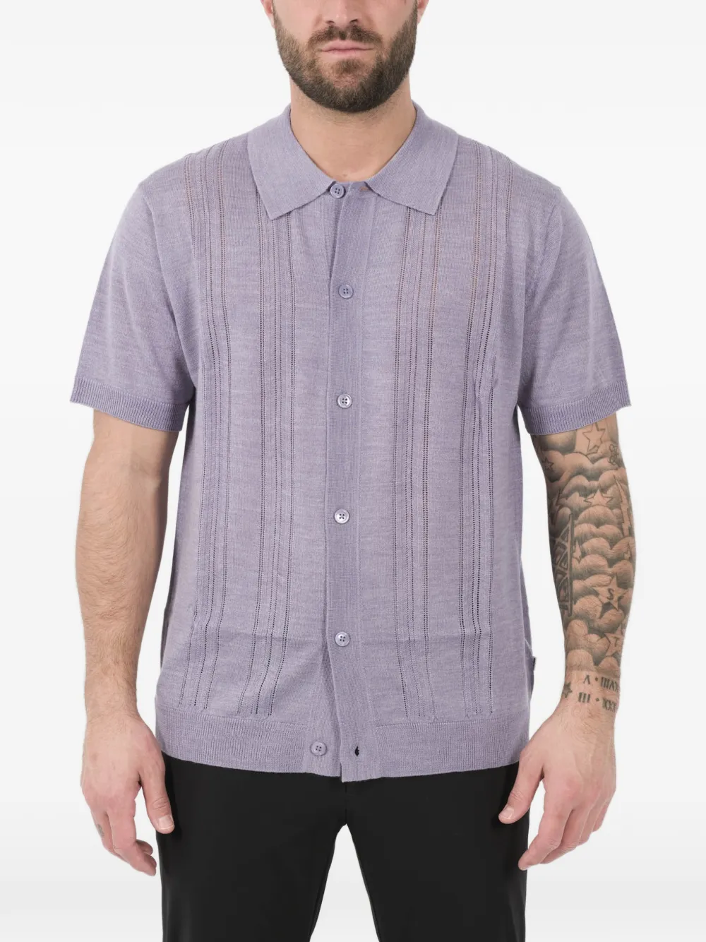 Полосатая рубашка на пуговицах Nn07, фиолетовый
Полосатая рубашка на пуговицах Nn07, фиолетовый