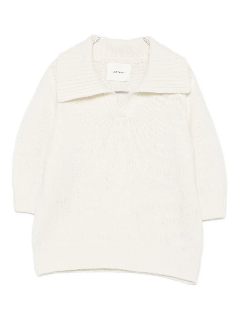 Джемпер с широким воротником и V-образным вырезом Lisa Yang, нейтральный
Джемпер с широким воротником и V-образным вырезом Lisa Yang, нейтральный