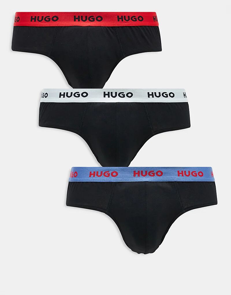 HUGO Bodywear, комплект из 3 пар трусов-брифов черного цвета с контрастными поясами Hugo Red
HUGO Bodywear, комплект из 3 пар трусов-брифов черного цвета с контрастными поясами Hugo Red