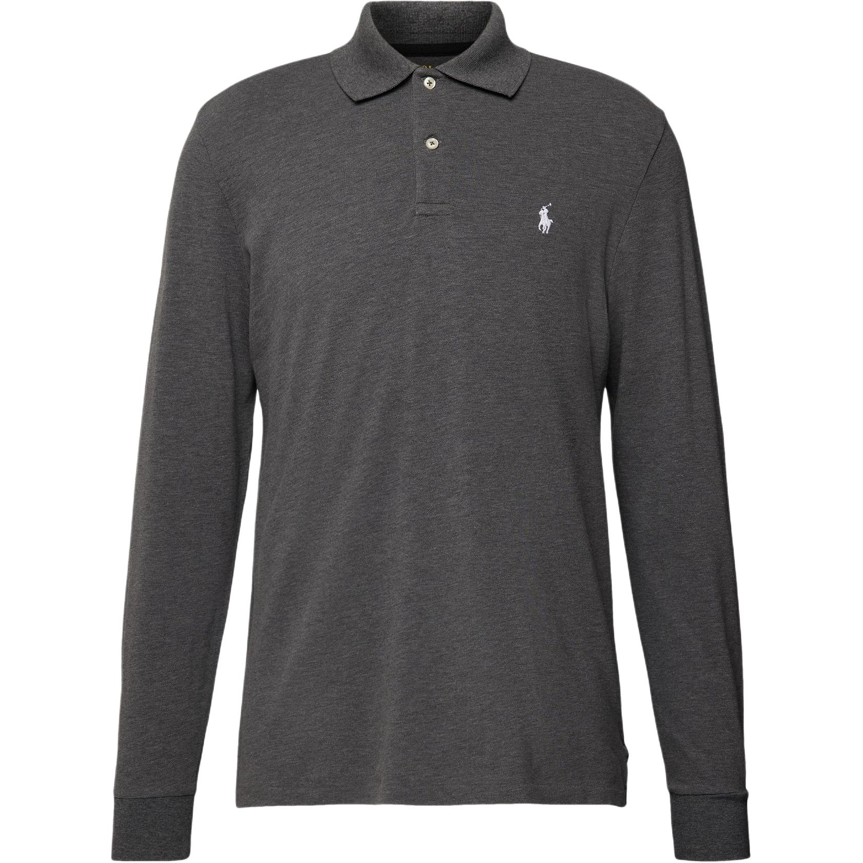 Поло Ralph Lauren, сетчатая футболка поло, средне-серый 
Поло Ralph Lauren, сетчатая футболка поло, средне-серый