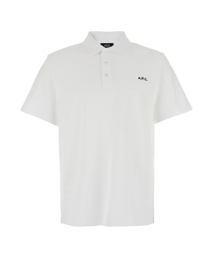 Белая рубашка-поло с вышитым логотипом. A.P.C., белый
Белая рубашка-поло с вышитым логотипом. A.P.C., белый
