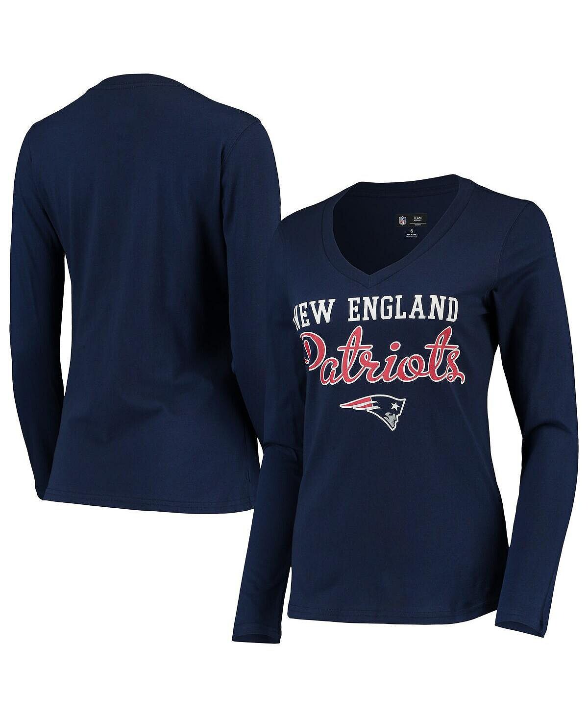 Женская темно-синяя футболка New England Patriots Post Season с длинными рукавами и v-образным вырезом G-III 4Her by Carl Banks, темно-синий
Женская темно-синяя футболка New England Patriots Post Season с длинными рукавами и v-образным вырезом G-III 4Her by Carl Banks, темно-синий
