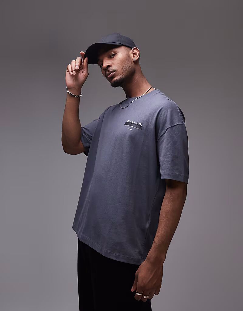 Футболка AllSaints Redact с вышитым логотипом большого размера в насыщенно-синем цвете
Футболка AllSaints Redact с вышитым логотипом большого размера в насыщенно-синем цвете