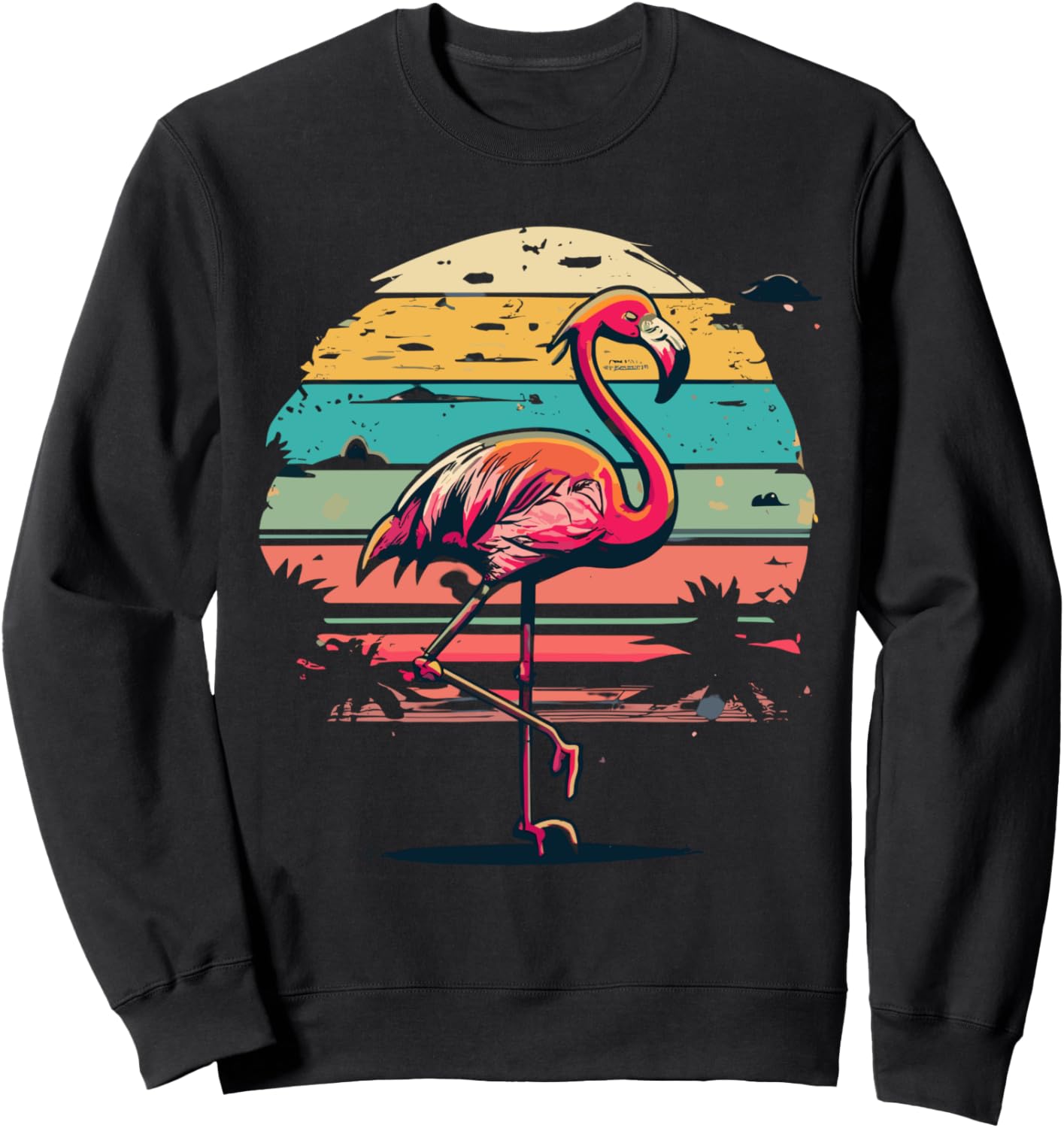 Ретро-толстовка с тропическим рисунком фламинго Flamingo Retro Sunset Co., черный
Ретро-толстовка с тропическим рисунком фламинго Flamingo Retro Sunset Co., черный