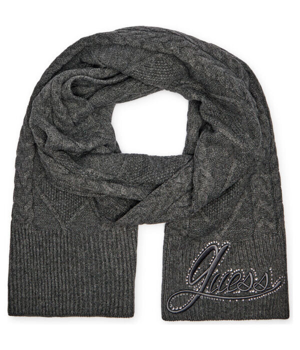Шарф женский Guess Jeans акриловый со стразами, серый
Шарф женский Guess Jeans акриловый со стразами, серый