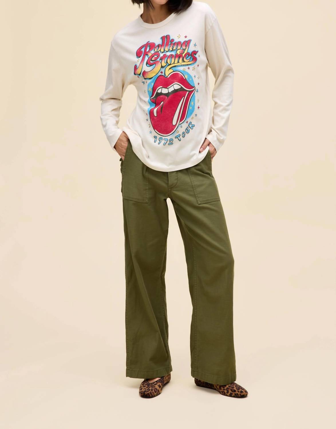 Футболка Rolling Stones 1972 Tour Crew с длинным рукавом в грязно-белом цвете DAYDREAMER
Футболка Rolling Stones 1972 Tour Crew с длинным рукавом в грязно-белом цвете DAYDREAMER